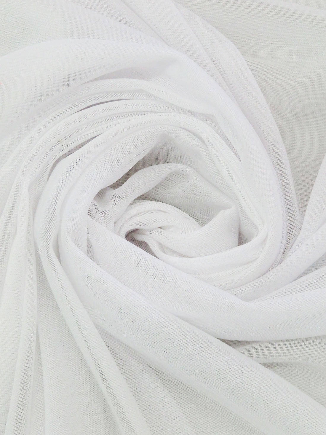 Ghost White Nylon/Lycra Sheer Mesh Knit Lining - NY Designer - 58W