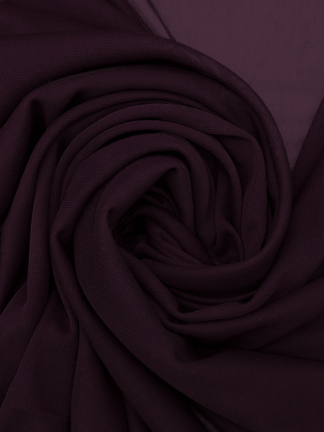 Dark Purple Nylon/Lycra Sheer Mesh Knit Lining - NY Designer - 58W