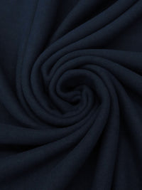 Navy Blue Polyester/Wool Fleece Knit - NY Designer - 58W