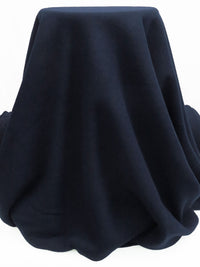 Navy Blue Polyester/Wool Fleece Knit - NY Designer - 58W