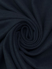 Navy/Black Wool/Nylon Two-Tone Twill Coating - Imported From Italy - 58W