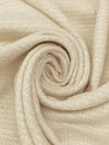 Parchment/Alabaster 100% Wool Boucle Coating - Imported From Italy - 57W