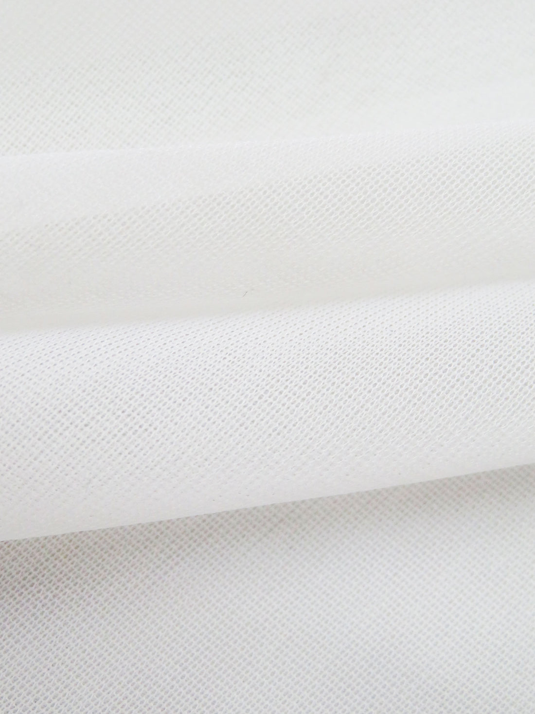 Daisy White Nylon/Lycra Sheer Mesh Knit Lining - NY Designer - 58W