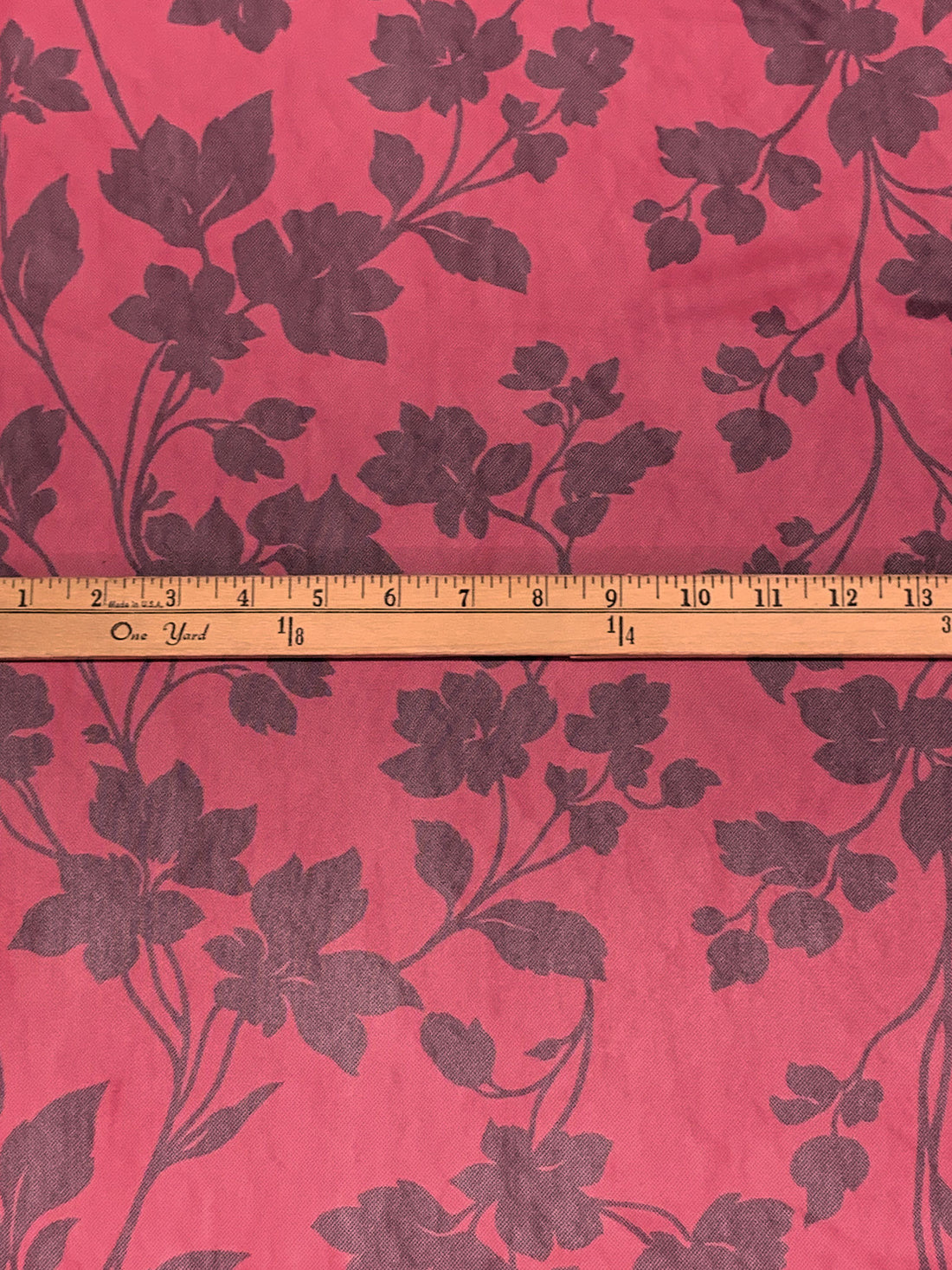 Candy Drop Pink/Antique Rouge Nylon/Lycra Floral Print Mesh Knit 59W