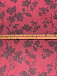 Candy Drop Pink/Antique Rouge Nylon/Lycra Floral Print Mesh Knit 59W