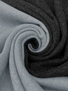 Heathered Dark Charcoal/Muted Soft Shale Blue Wool/Polyester Double-Faced Sweater Knit - Imported From Italy - 56W