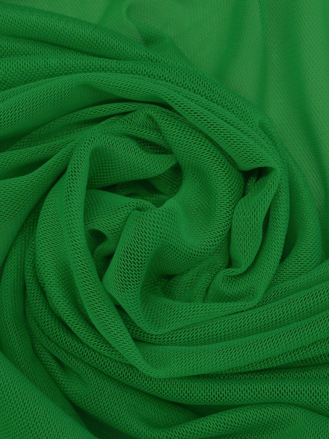 Deep Green Nylon/Lycra Mesh Knit - NY Designer - 58W