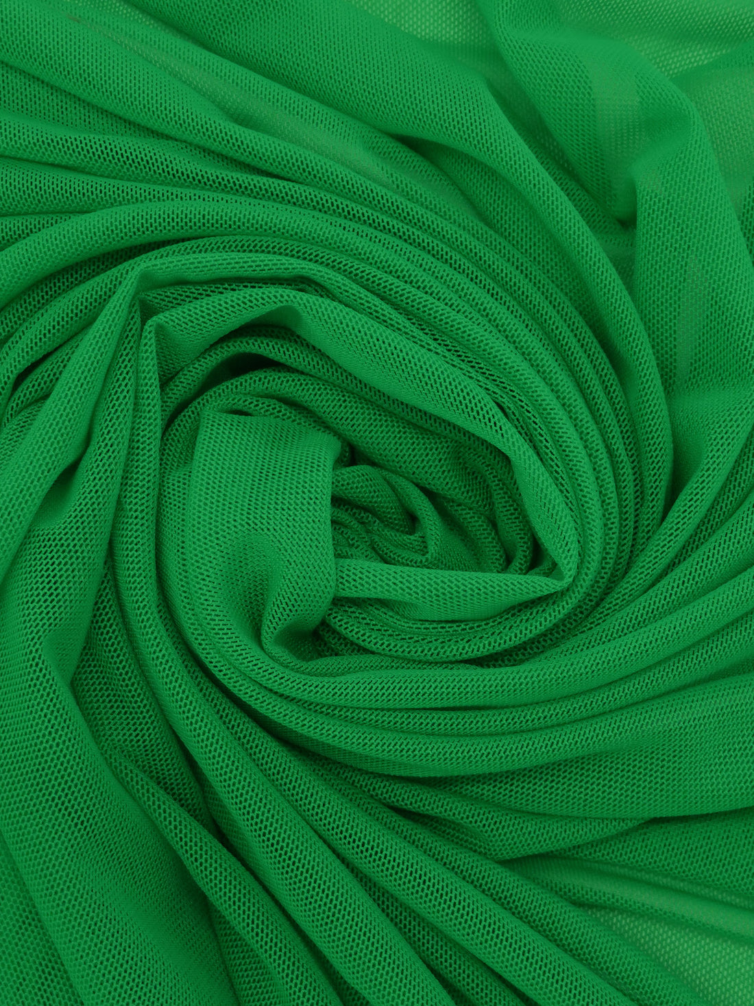 Irish Green Nylon/Lycra Mesh Knit - NY Designer - 56W