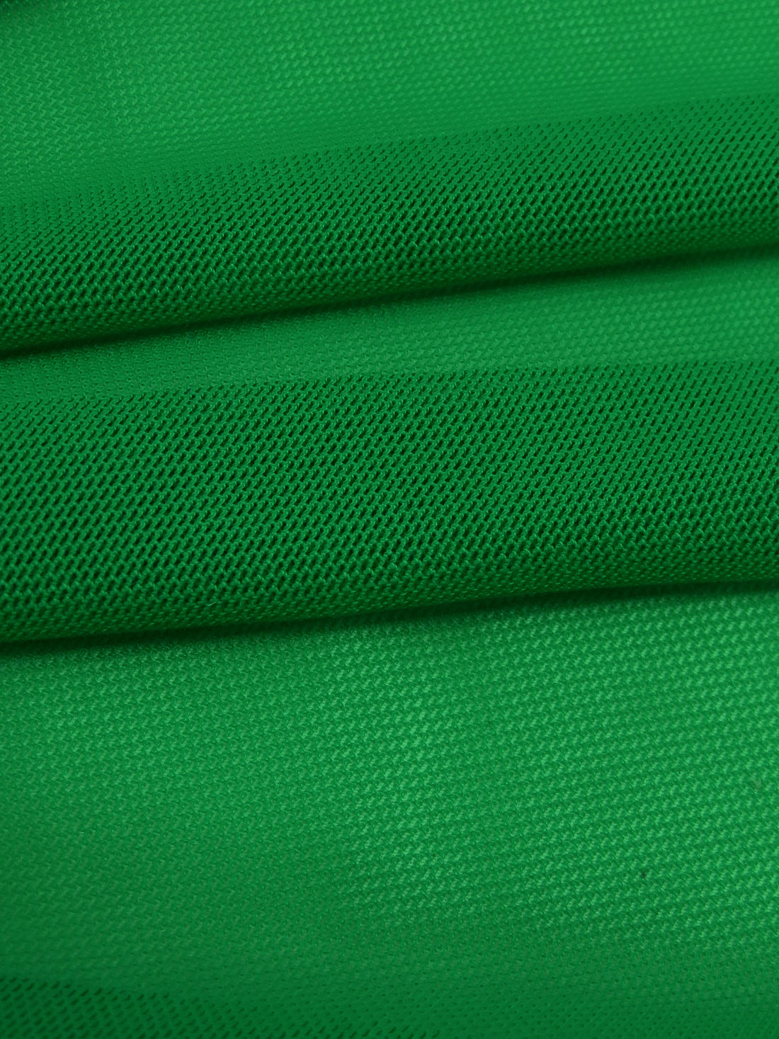 Irish Green Nylon/Lycra Mesh Knit - NY Designer - 56W