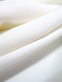 Marshmallow Polyester/Lycra Stretch Suiting - Imported From Italy By NY Designer - 54W