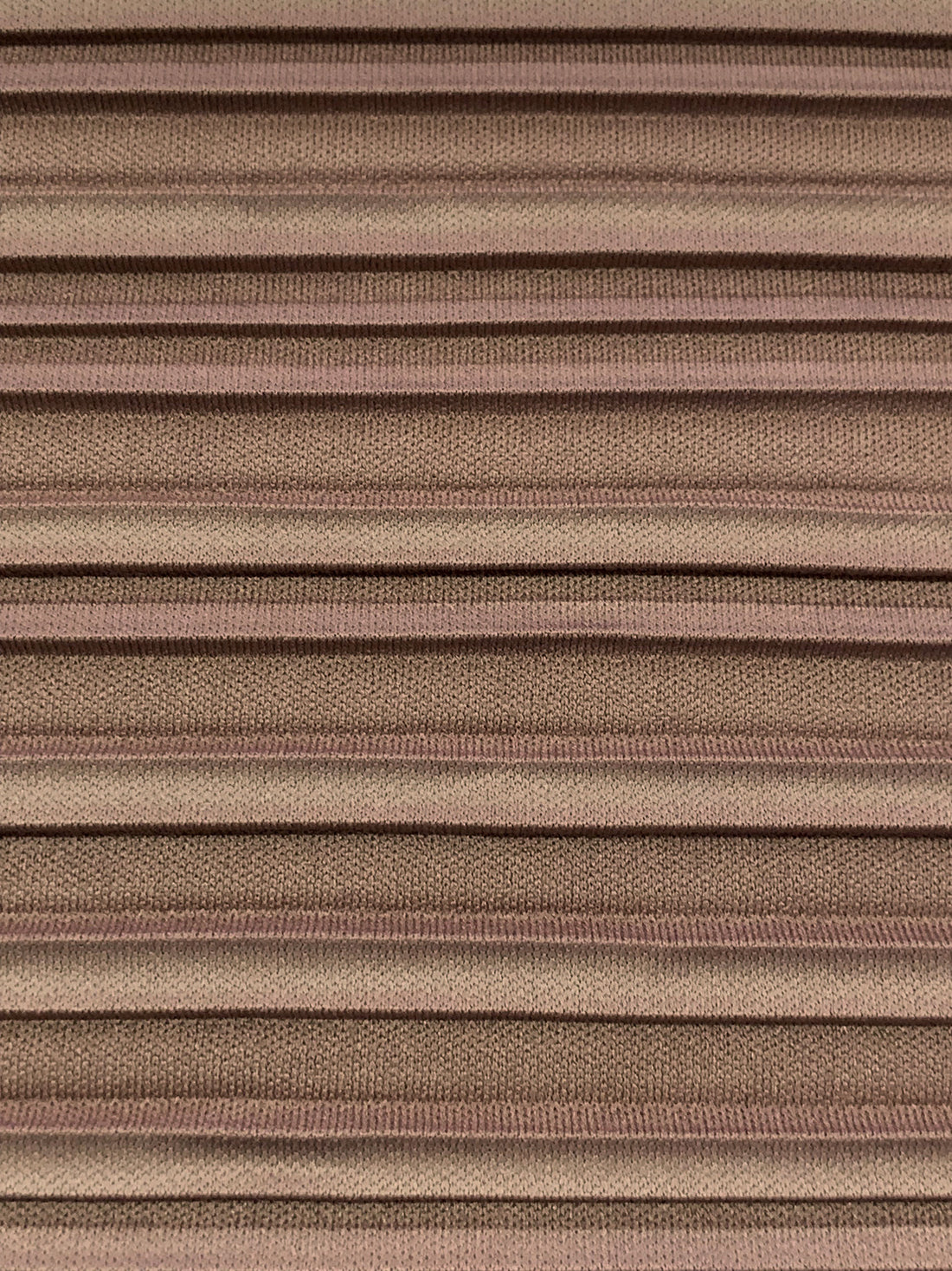 Cocoa Nutmeg Brown Polyester/Lycra Pleated Knit - NY Designer - 60W