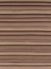 Cocoa Nutmeg Brown Polyester/Lycra Pleated Knit - NY Designer - 60W