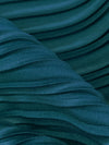 Ocean Blue Polyester/Lycra Pleated Knit - NY Designer - 60W