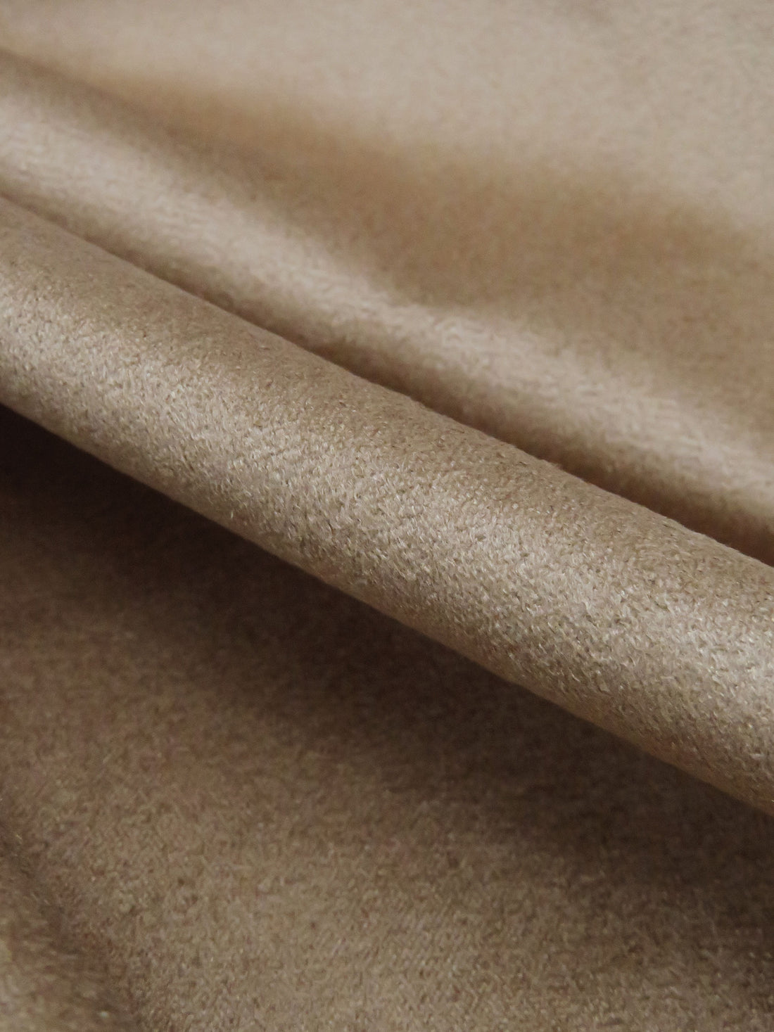 Sandy Beige 100% Polyester Faux Suede 59W