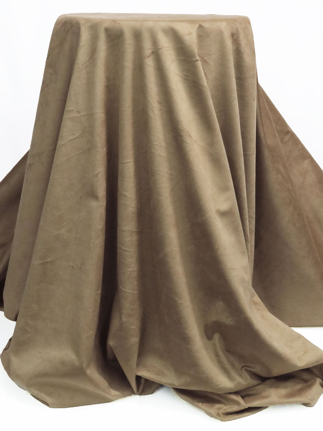 Sandy Beige 100% Polyester Faux Suede 59W