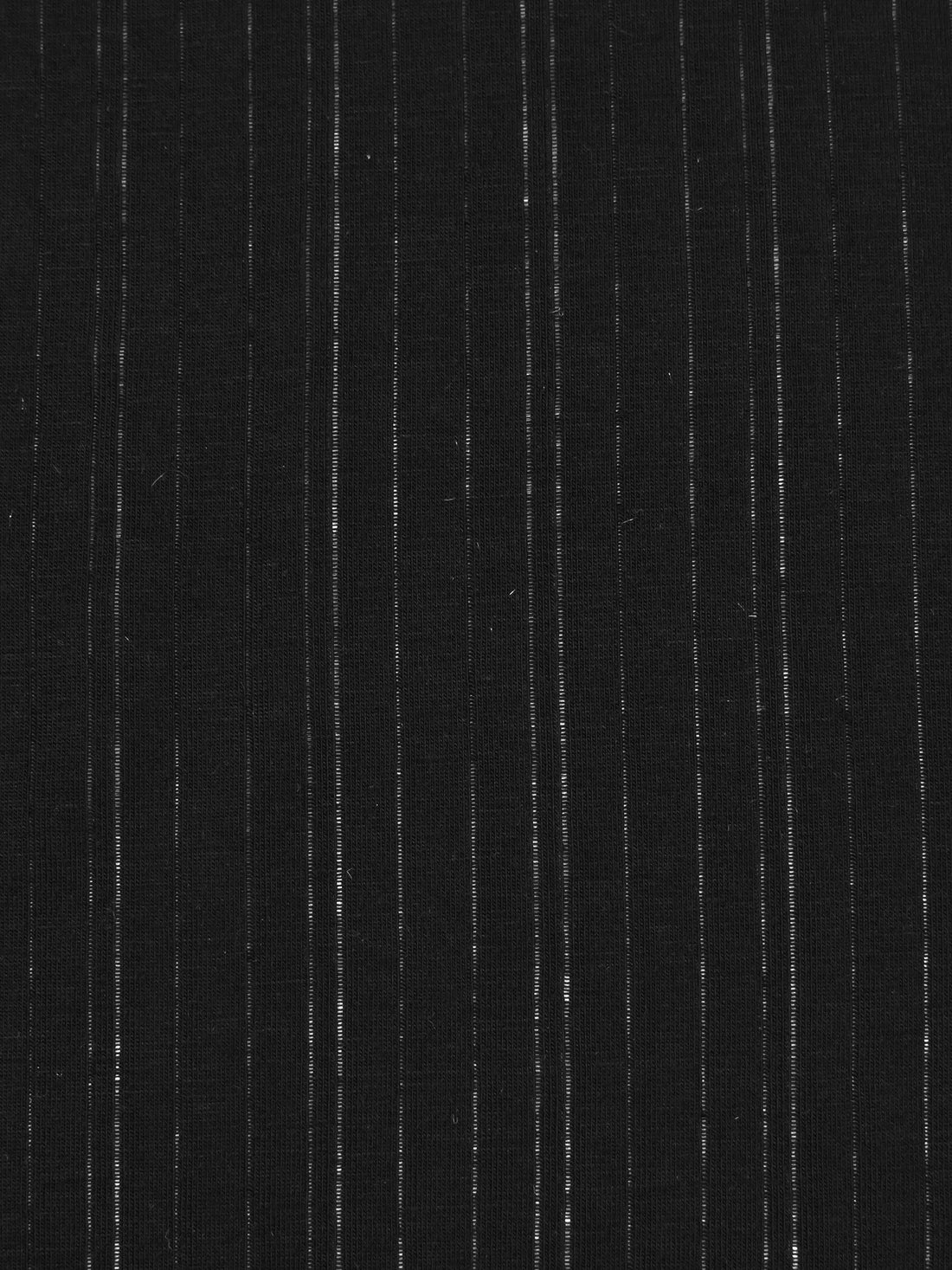 Black Rayon/Lycra Vertical Shadow Stripe Jersey Knit 64W
