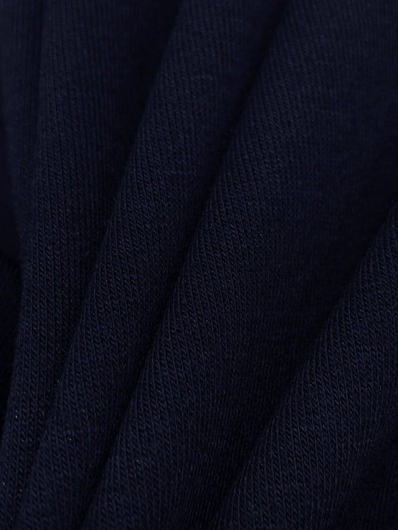 Navy Polyester/Rayon/Lycra French Terry Knit 60W