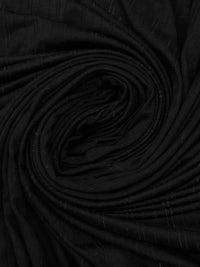 Black Rayon/Lycra Vertical Shadow Stripe Jersey Knit 64W