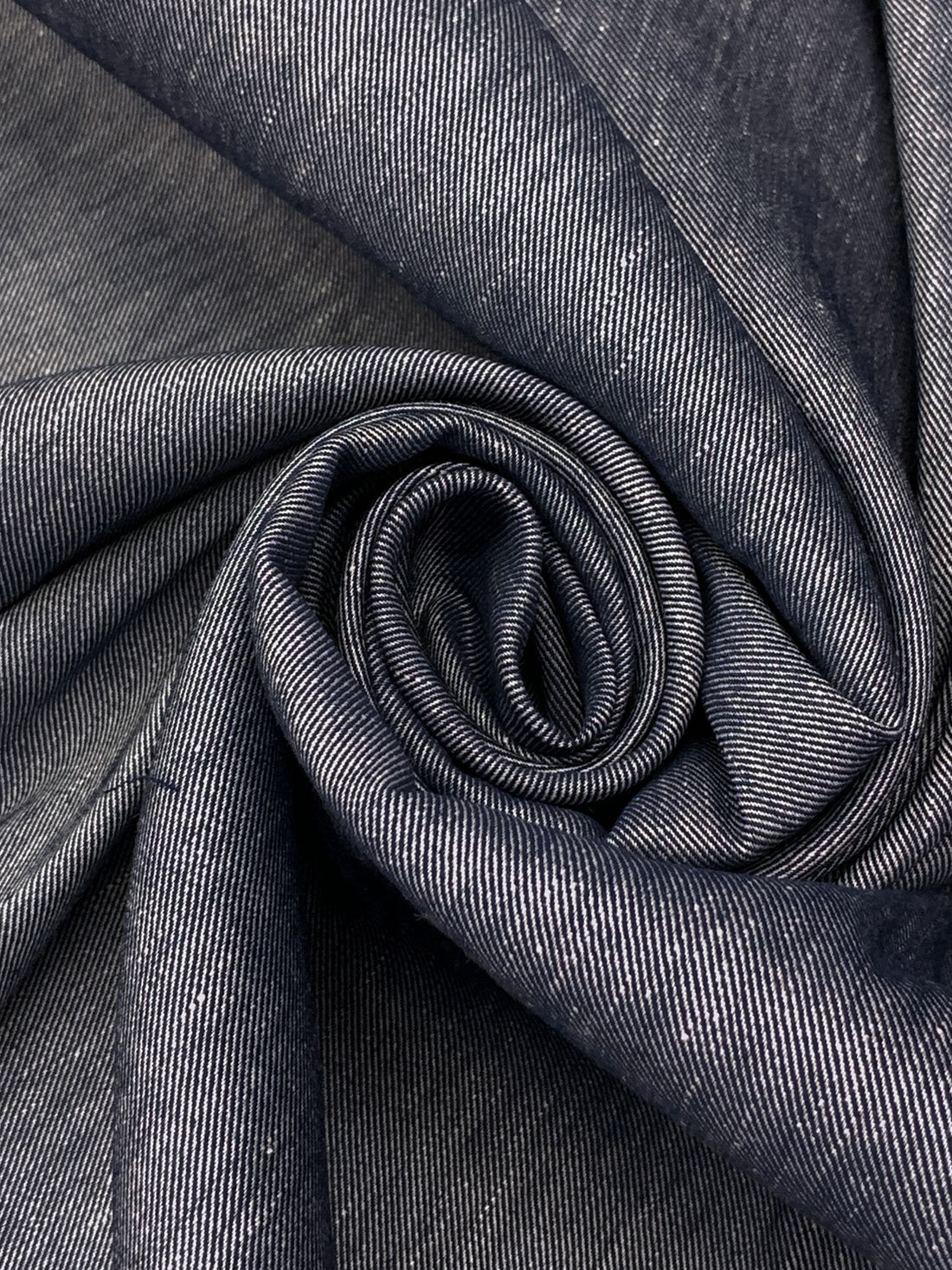 Navy Linen/Nylon/Rayon/Lycra Stretch Linen Blend Bottom Weight Woven - Veronica Beard - 58W