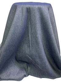 Navy Linen/Nylon/Rayon/Lycra Stretch Linen Blend Bottom Weight Woven - Veronica Beard - 58W