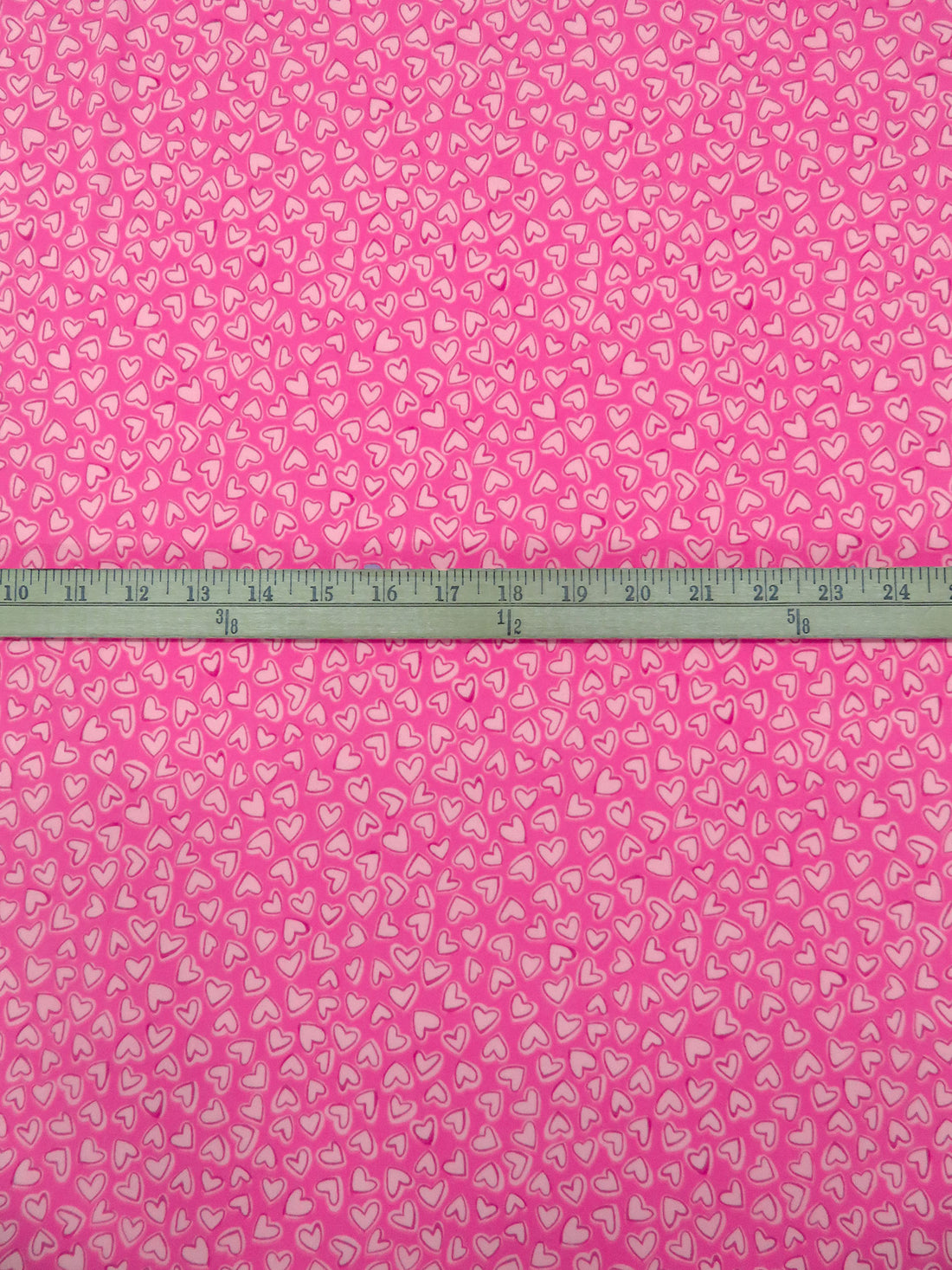 French Pink/Light Warm Pink/ Muted Dark Pink Polyester/Lycra Heart Print Double Brushed Knit - NY Designer - 54W