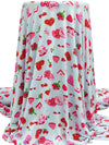 Light Pink/Light Blue/Scarlet Red/Multi Rayon/Lycra Sweet Treats Print Jersey Knit - NY Designer - 66W