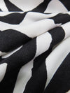 Stoney White/Black Polyester/Lycra Animal Print DTY Knit 58W