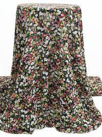 Black/Spring Green/Poppy Red/Multi 100% Polyester Floral Print Chiffon 62W