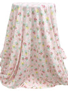 Champagne Pink/White/Lemon/Multi Cotton/Rayon Floral Arrangements Print Jersey Knit - NY Designer - 56W