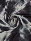 Dark Graphite Gray/Smoked White/Midnight Amethyst/Multi Polyester/Rayon/Lycra Tie-Dye French Terry Knit 58W