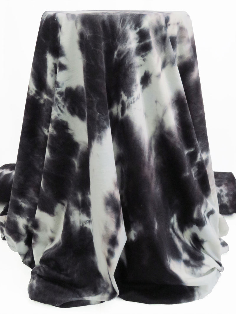 Dark Graphite Gray/Smoked White/Midnight Amethyst/Multi Polyester/Rayon/Lycra Tie-Dye French Terry Knit 58W