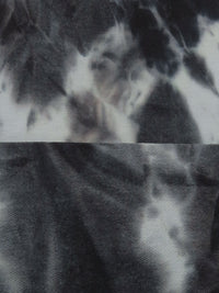 Lead Gray/Pale Glacial Gray/Muted Black Polyester/Rayon/Lycra Tie-Dye French Terry Knit 60W