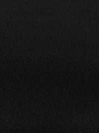 Black Polyester/Rayon/Lycra Hazy French Terry Knit 58W