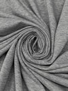 Light Heathered Gray Cotton/Polyester Sweatshirt Fleece 60W