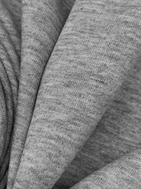 Light Heathered Gray Cotton/Polyester Sweatshirt Fleece 60W