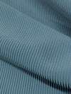 Moonstone Blue Polyester/Lycra 1x1 Fine Rib Knit - NY Designer - 58W