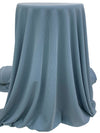 Moonstone Blue Polyester/Lycra 1x1 Fine Rib Knit - NY Designer - 58W