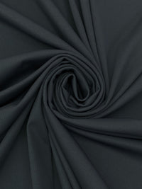 Deep Graphite Polyester/Lycra 1x1 Fine Rib Knit - NY Designer - 46W