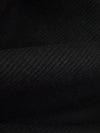 Cool Black Cotton/Lycra 1x1 Rib Knit - NY Designer - 40W