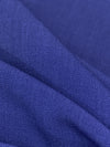 Cobalt Blue Polyester/Lycra Fine Crepe Suiting - Famous Dress Designer - 58W