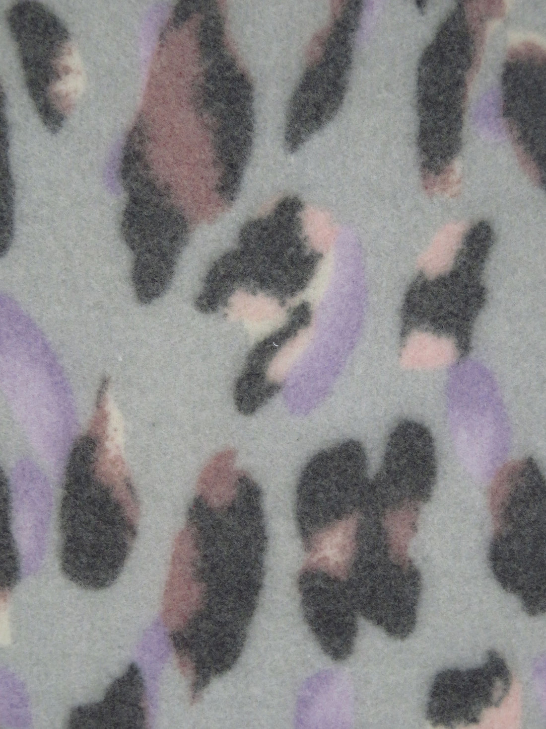 Charcoal Gray/Mauve Taupe/Lavender Purple/Multi 100% Polyester Abstract Animal Print Brushed Sweater Knit 58W