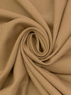 Dark Tan 100% Wool Basketweave Suiting 58W