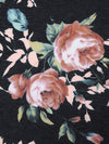 Copper Penny/Dark Charcoal/Moring Blue/Multi Polyester/Rayon/Lycra Floral Print French Terry Knit 58W