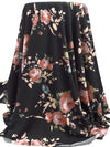 Copper Penny/Dark Charcoal/Moring Blue/Multi Polyester/Rayon/Lycra Floral Print French Terry Knit 58W