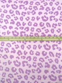 Lilac/Light Thistle Polyester/Lycra Animal Print Brushed Sweater Knit 66W