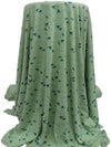 Dusty Asparagus/Deep Jungle Green 100% Rayon Various Bird Silhouette Print Jersey Knit 52W