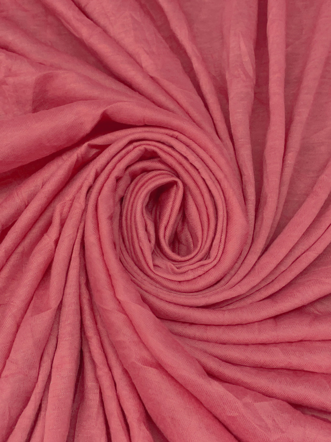 Candy Pink 100% Polyester Crinkle Knit 61W