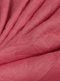 Candy Pink 100% Polyester Crinkle Knit 61W
