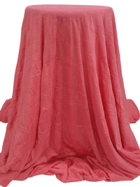 Candy Pink 100% Polyester Crinkle Knit 61W