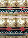 Willow Tea/Off-White/Rose Vale/Multi 100% Polyester Tribal Print Sweater Knit 52W